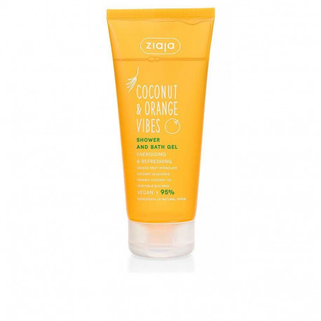 ZIAJA COCONUT & ORANGE VIBES gel de ducha y baño energizante y refrescante 200 ml