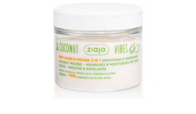 ZIAJA COCONUT & ORANGE VIBES exfoliante corporal y mousse 2 en 1 270 ml