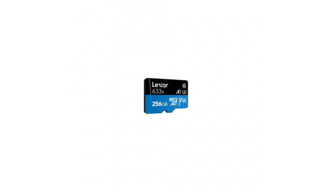 Lexar 633x MicroSDXC 256 GB Class 10 UHS-I/U3 A1 V30 card (LSDMI256BB633A)