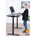 Büroolaud Sun-Flex®Easydesk Elite, elektriline, reguleeritava kõrgusega, 120x60cm, must