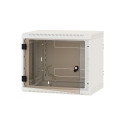 Triton 19" Rack Wall-mount 6U/500 glass door Wall mounted rack Grey