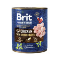 Brit Premium by Nature konserv Chicken with Hearts koertele 800g