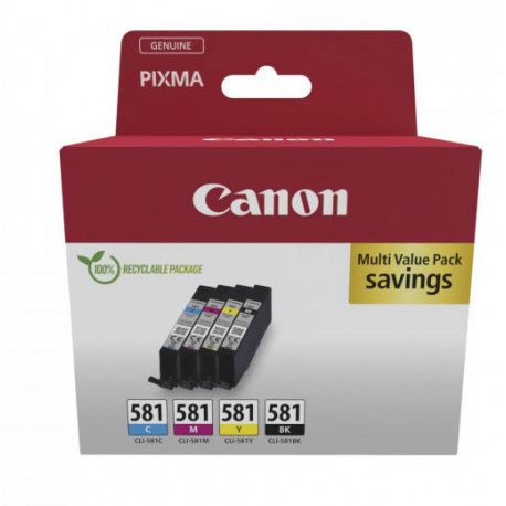 Canon tint CLI-581 C/M/Y/BK Multipack, must/magenta/kollane/tsüaan
