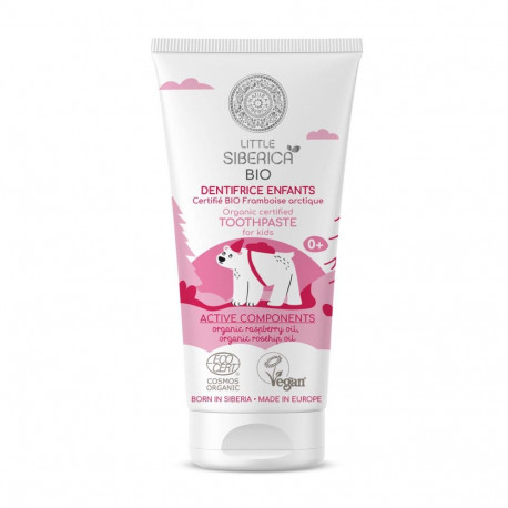 NATURA SIBERICA LITTLE DENTIFRICO NIÑOS FRAMBUESA BIO 60GR