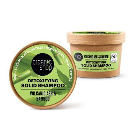 Organic Shop tahke šampoon vulkaanilise tuhaga detoksifitseeriv 60g