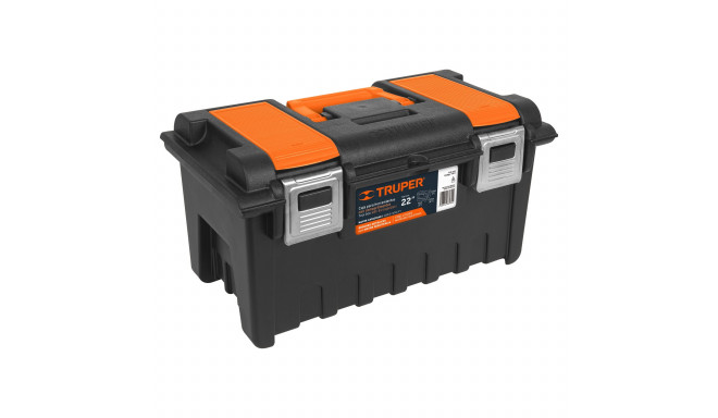 Toolbox with lid organizers and metal latches 56cm Truper®