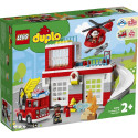 LEGO DUPLO Tuletõrjedepoo ja -helikopter