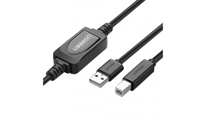 Ugreen US122 USB-B USB-A 2.0 printer cable 10m - black