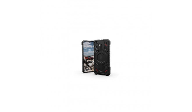 UAG Monarch Pro case for Samsung Galaxy S24 with magnetic module - black kevlar