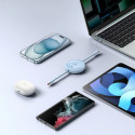 Baseus Free2Draw Mini USB-C - USB-C 100W 1m navíjecí kabel - modrý
