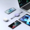 Baseus Free2Draw Mini USB-C - USB-C navíjecí kabel 100W 1m - fialový