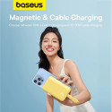 Powerbanka Baseus Magnetic Mini MagSafe 10000mAh 20W s vestavěným Lightning kabelem - žlutá + Baseus