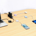 Baseus Free2Draw Mini USB-C - USB-C 100W 1m navíjecí kabel - bílý