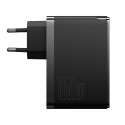 Baseus GaN5 Pro GaN nabíječka 2x USB-C / USB-A 160W - černá + USB-C - USB-C 240W kabel - černá