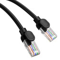 Baseus High Speed ​​​​Cat 5 RJ-45 Ethernet kabel 1000Mb/s 1m kulatý - černý