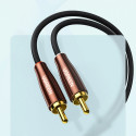 Ugreen kabel audio kabel 3,5 mm mini jack (samec) - 2RCA (samec) 2m měděný (AV170)