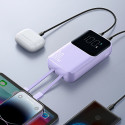 Joyroom JR-PBC07 20000mAh 30W mini power banka s USB-C a Lightning kabely – fialová