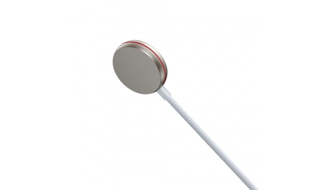Joyroom 2 in 1 Lightning cable and inductive charger for Apple Watch 1.5m white (S-IW012)