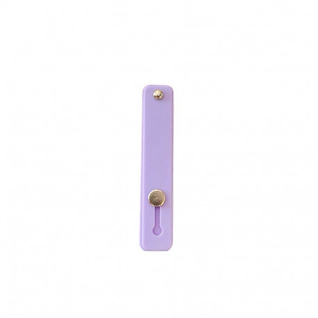 Self-adhesive finger holder with zipper - purple