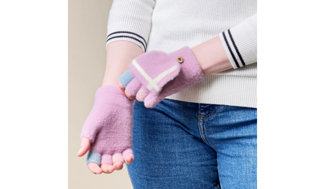 Women's/children's winter telephone gloves - pink