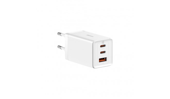 GaN 2xUSB C 1xUSB 65W fast charger Baseus GaN5 Pro + USB C - USB C 100W cable - white