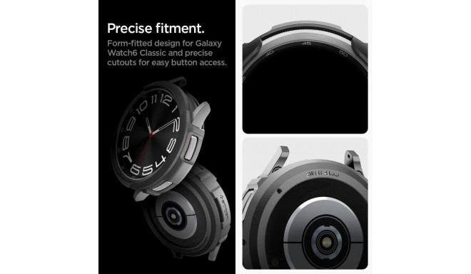 Spigen Liquid Air Case for Samsung Galaxy Watch 6 Classic (43mm) - Matte Black