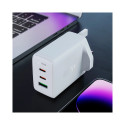 Acefast nabíječka GaN 65W 3 porty (1xUSB, 2xUSB C PD) UK zástrčka bílá (A44)