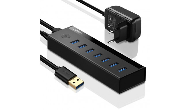 Ugreen multifunctional HUB 7in1 USB-A - 7xUSB-A 5Gb/s black (US219)