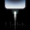 Baseus Glimmer Series rychlonabíjecí kabel USB-A - USB-C 100W 480Mbps 1m černý