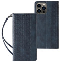Magnet Strap Case Case pro Samsung Galaxy S23 Ultra Flip Wallet Mini Lanyard Stand Blue