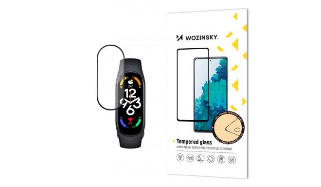 Wozinsky Full Glue Xiaomi Mi Band 7 black tempered glass