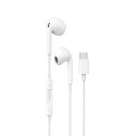 Sluchátka do uší Dudao s USB Type-C konektorem bílá (X14PROT)
