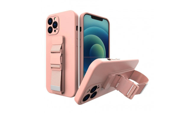 Rope Case Silicone Lanyard Cover Purse Lanyard Strap For Samsung Galaxy A53 5G Pink