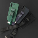 Rope Case Silicone Lanyard Cover Purse Lanyard Strap For Samsung Galaxy S22 + (S22 Plus) Black