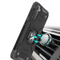 Wozinsky Ring Armor Tough Hybrid Case Cover + Magnetic Mount for Samsung Galaxy S22 + (S22 Plus) Bla