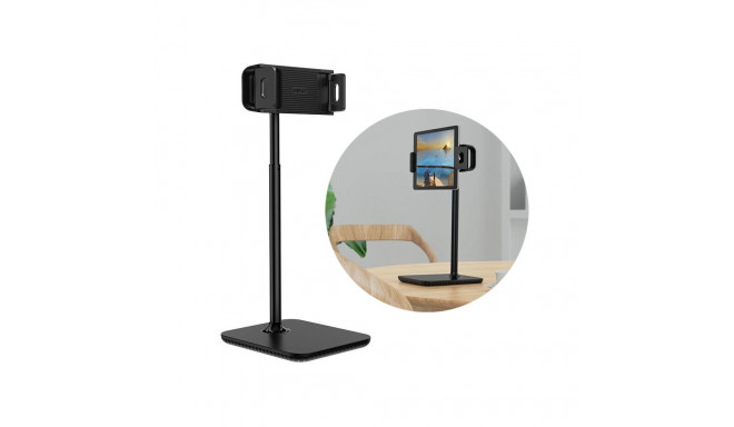 Acefast telescopic phone and tablet holder (135-230mm wide) for the desk 360 ° black (E4 black)