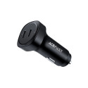 Acefast car charger 72W, 2x USB Type C, PPS, Power Delivery, Quick Charge 3.0, AFC, FCP black (B2 bl