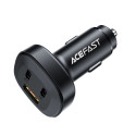 Acefast car charger 66W 2x USB Type C / USB, PPS, Power Delivery, Quick Charge 4.0, AFC, FCP, SCP bl