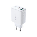 Acefast wall charger USB Type C / USB 32W, PPS, PD, QC 3.0, AFC, FCP white (A5 white)