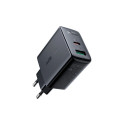 Acefast wall charger USB Type C / USB 32W, PPS, PD, QC 3.0, AFC, FCP black (A5 black)