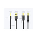 Ugreen kabel tiskárny USB typu B (samec) – USB 2.0 (samec) 480 Mb/s 1,5 m černý (US135 10350)