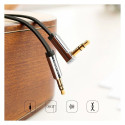 Ugreen flat cable AUX audio cable 3.5 mm mini jack 2m silver (10599)