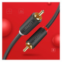 Ugreen cable stereo audio video 2 RCA 2x Cinch 5m gray (10520)