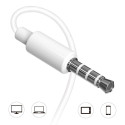 Dudao in-ear kabelový mini jack 3,5mm headset bílý (X10S bílý)