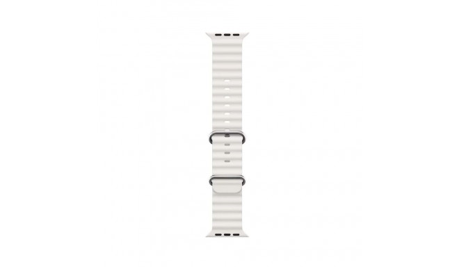 iWear S1 soonega pehme silikoonist 20 mm rihm Apple Watchile 49 mm / 45 mm / 44 mm / 42 mm valge