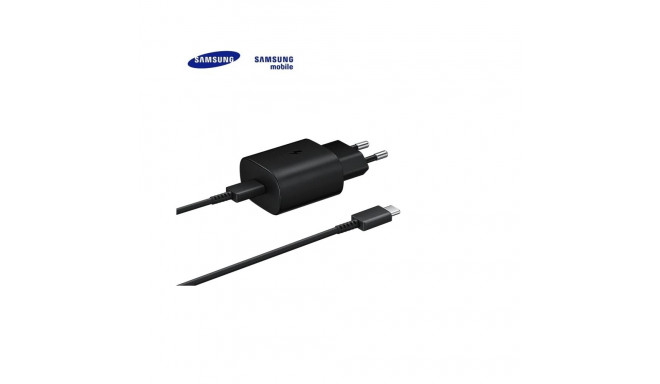 Samsung EP-TA800 25W PD 3.0 Super Fast Type-C Plug 3A Fast Charger + Type-C Cable Must (EU Blister)