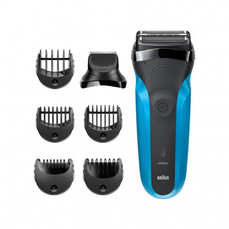 Braun raseerija Series 3 310 BT (8700216735940), must/sinine