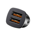Ładowarka samochodowa Baseus Square 2xUSB QC3.0 5A 30W (czarna)