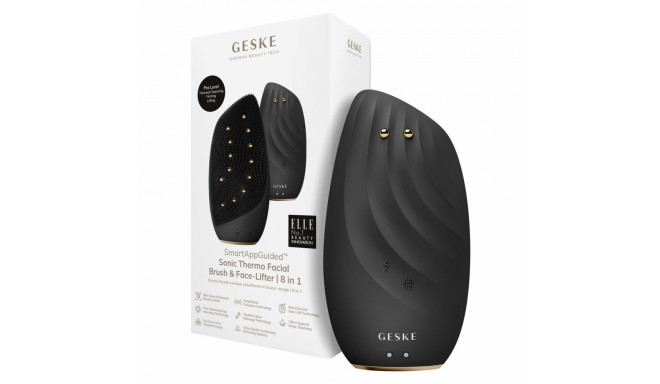Cleansing Facial Brush Geske SmartAppGuided Black 8-in-1