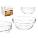 Bowl Transparent Glass 650 ml Stackable (24 Units)